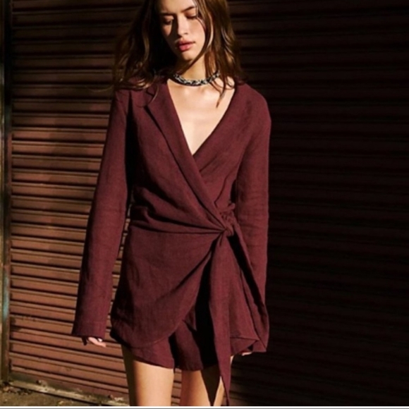 Free People Lead On Blazer Skort Romper - Picture 2 of 8